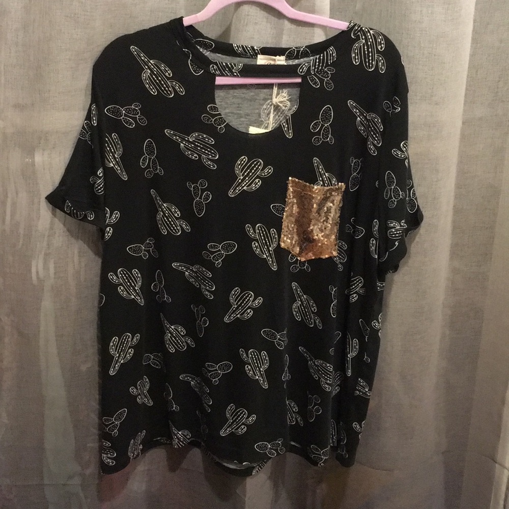 Size 2X Cactus Top